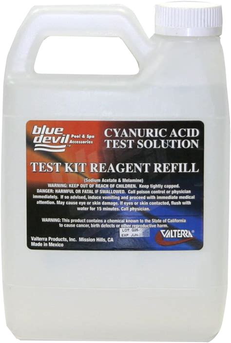 Blue Devil B7518 Cyanuric Acid Test, Quart (32 oz) Bottle